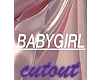 Baby girl cutout