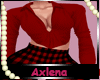 AXL Dk Red Eleanor Top