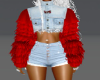 red jean set