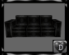 (DP)Black Leather Sofa