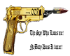 007 Spy Gun Sticker