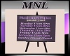 MNL Salon&Spa Hours Sign