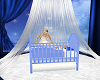 Blue Baby Boy Crib