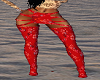 Red Print Juicy Skirt