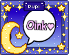 oink bubble sign