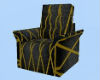 Black and Gold Recliner