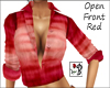 ~B~ Open Front Top Red