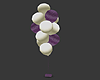 Purple/White  Balloons