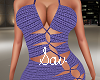 Violet Knit Cinch Dress