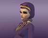 Hijab Purple Strips