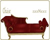 Red & GOLD chaise long