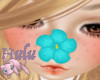 Mew teal kid nose flower
