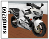 White sports bike