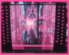 Pink Black Light Curtain