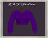 CF*Purple Knitted Sweate