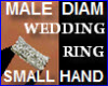 MALE SMALL HAND WED RING
