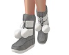 ❥m snow boots Gray