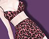 Pink leopard dress