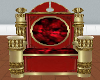 Throne gold and red