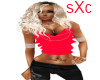 sXc Red Frilly Top