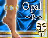 Gold Anklet *Opal* R