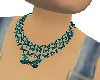 LL-Blue Grn Bfy Necklace