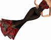 SL Red Roses Lace Gown