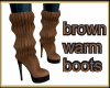 Brown warm boots