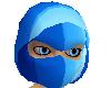 Blue Striped Ninja Mask