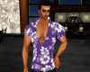 hawaiin purple shirt