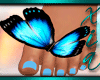 Feet Butterfly Blue