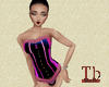 Corset noir et rose TH
