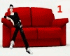 Red sofa 10 Poses