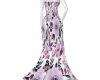 Purple Floral Gown