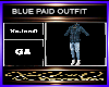 BLUE PAID OUTFIT