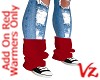 AddOn Leg Warmers Red