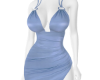 Lexi Satin Blue Dress
