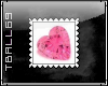 Pink Diamond Heart Stamp