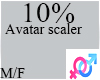 C. 10% Avatar Scaler