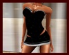 Blk/silv corset dress