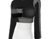 Black Patched Sweater