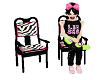 Girl's Zebra Chairs