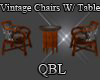 Vinatge Chairs W/ Table