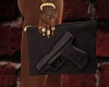 Her Gun Clutch Black