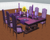 romantic dining  purple
