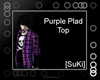 [SuKi]Plad Tee-purple-