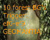 10 vintage forest BG's