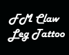 Female Claw leg Tattoo