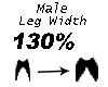 [L] Leg Width 130%