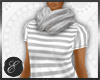 !E Tshirt + scarf [grey]